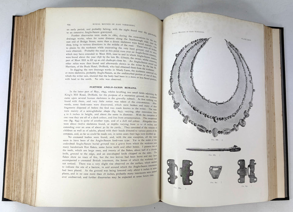 Forty Years' Researches in British and Saxon Burial Mounds of East Yorkshire, J.R. Mortimer, 1905