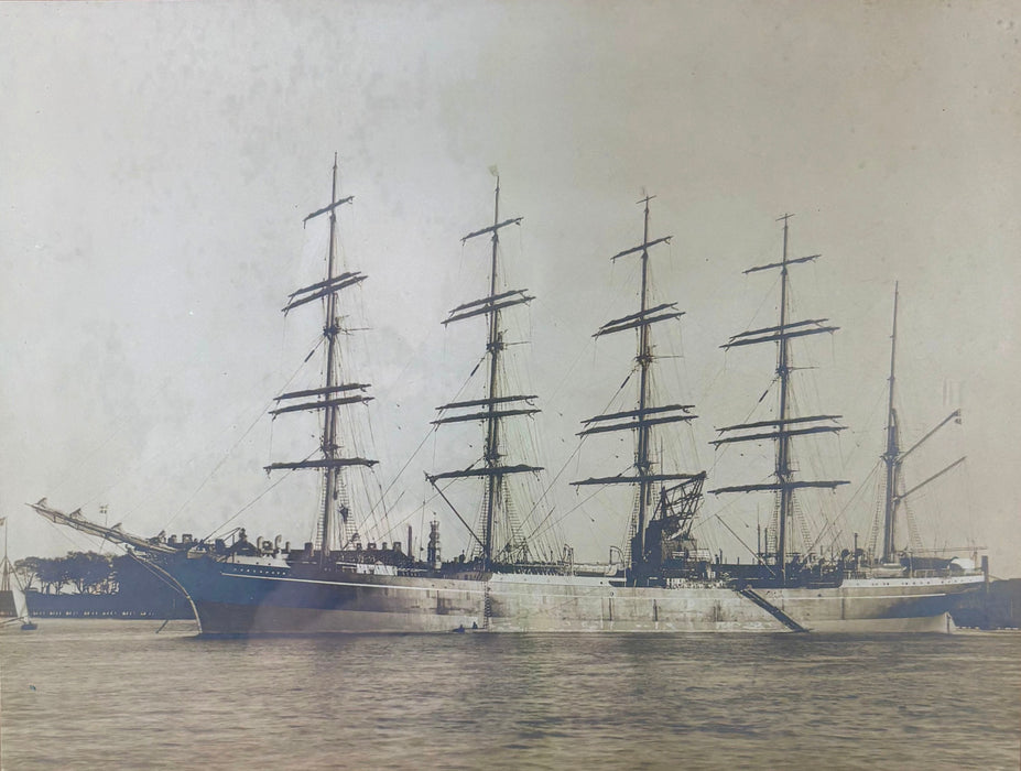 Framed albumen print photograph of the København by Marius Hoffgard of Copenhagen, 1920s