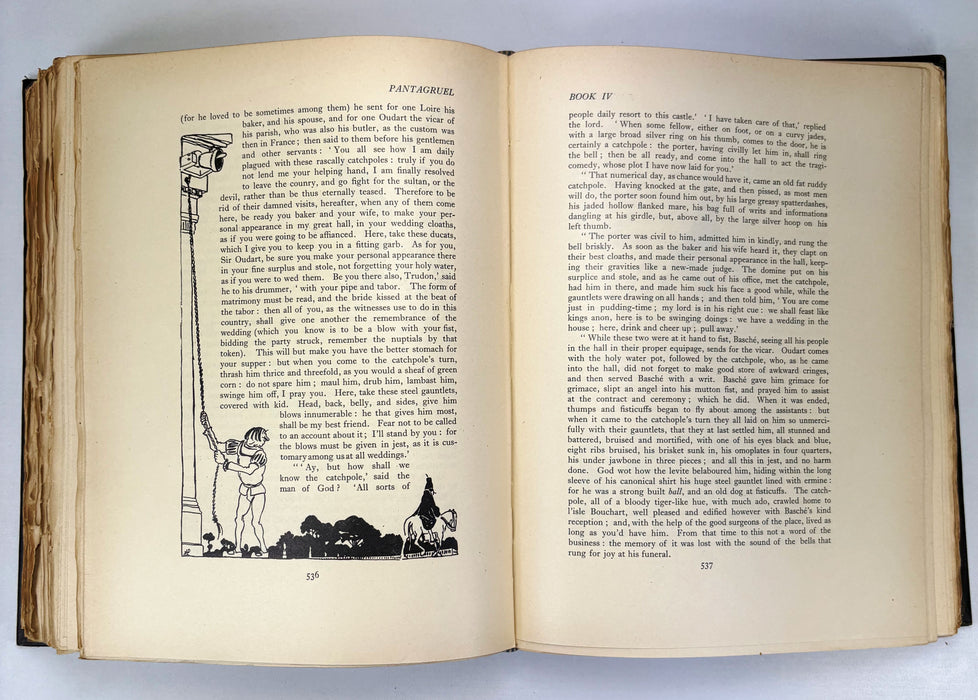 Gargantua & Pantagruel by Francois Rabelais. Preface by Henri Clouzot. Illustrated by Joseph Hemard. John Hamilton, London, 1927 Limited Edition