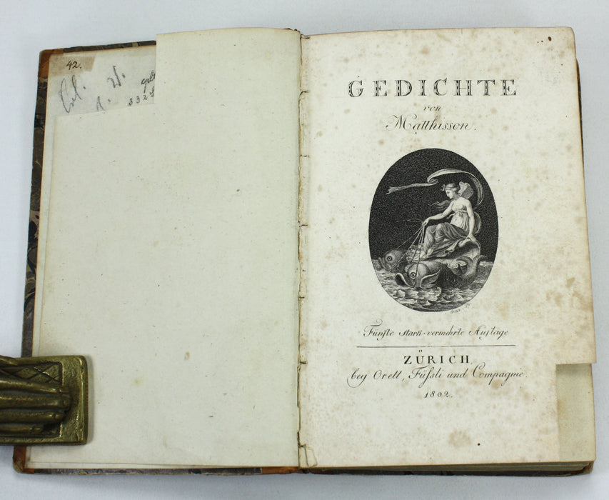 Gedichte von Matthisson, Zurich, 1802