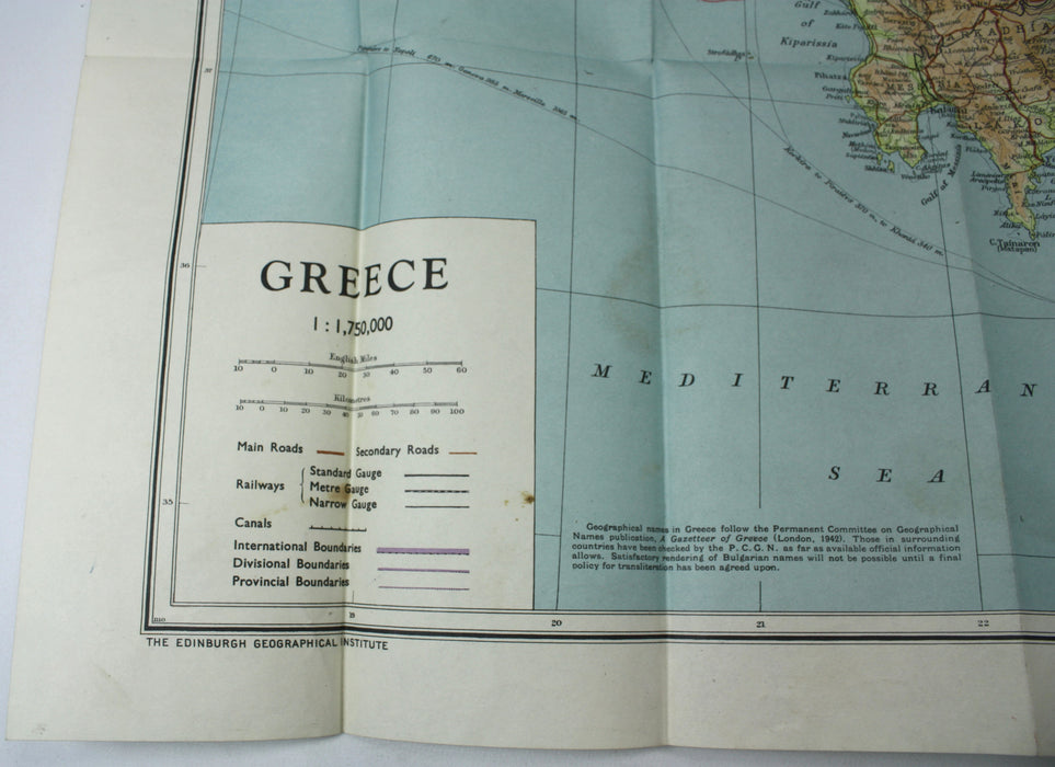 Geographical Handbook Series; Greece - 3 Volumes. Restricted Naval Intelligence Division set