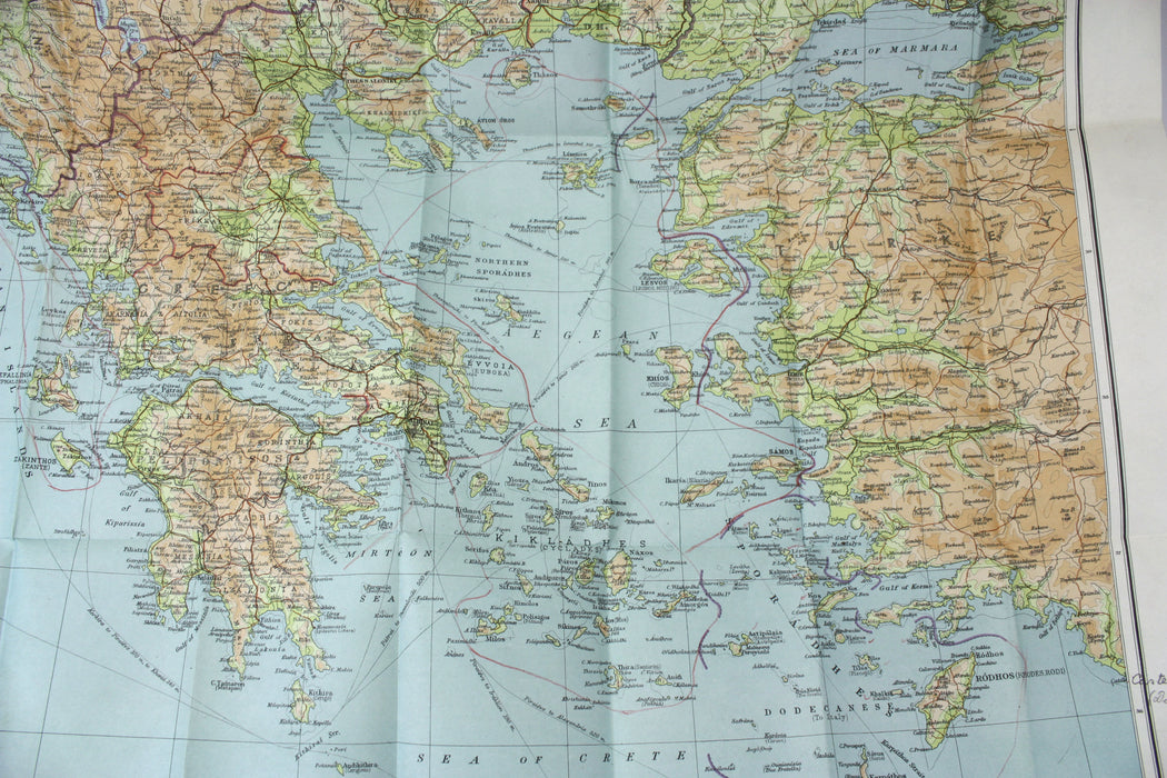 Geographical Handbook Series; Greece - 3 Volumes. Restricted Naval Intelligence Division set