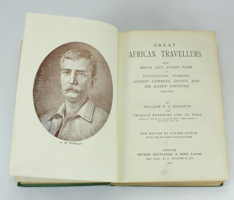 Great African Travellers, William H.G. Kingston, Charles Rathbone Low, Edward Latham, 1910