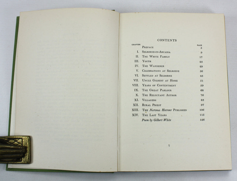 Great Naturalist Series; Gilbert White, by R.M. Lockley, H.F. & G. Witherby, London, 1954