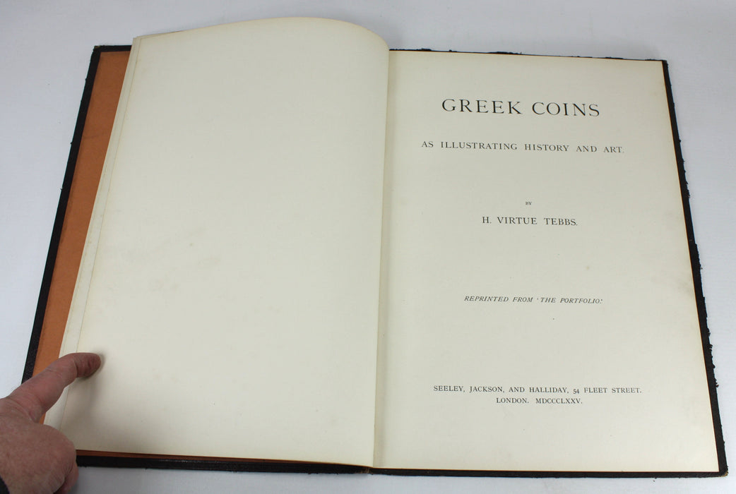 Greek Coins; As Illustrating History and Art, by H. Virtue Tebbs, 1875
