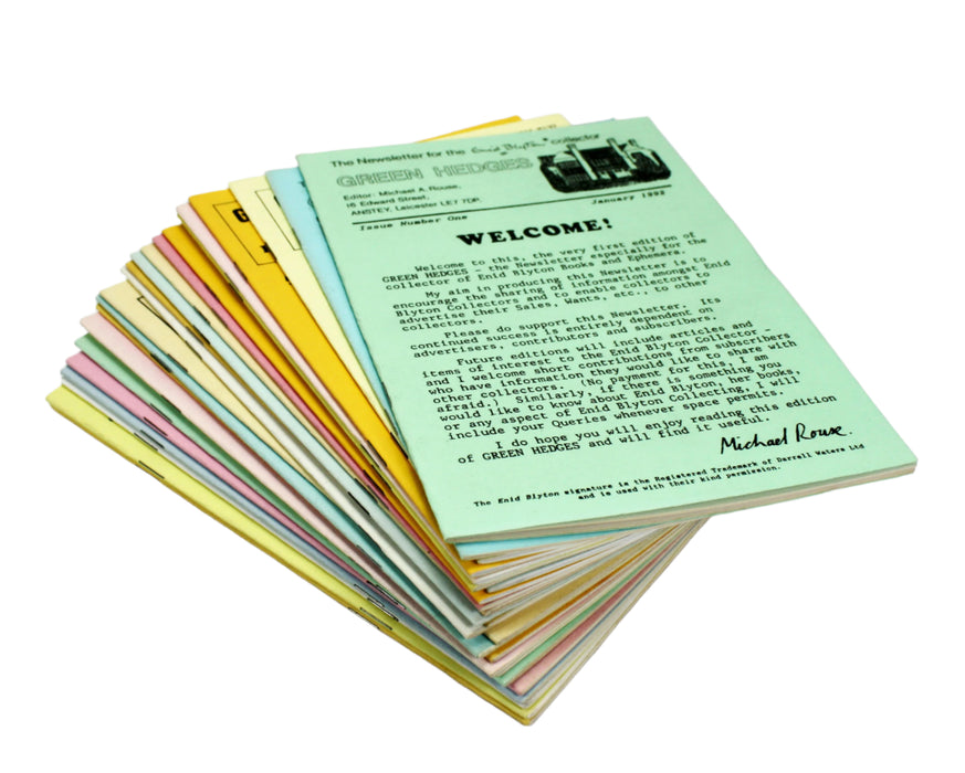 Green Hedges; The Enid Blyton Enthusiasts' Magazine, Issues 1-24, Complete Run, 1992-1998