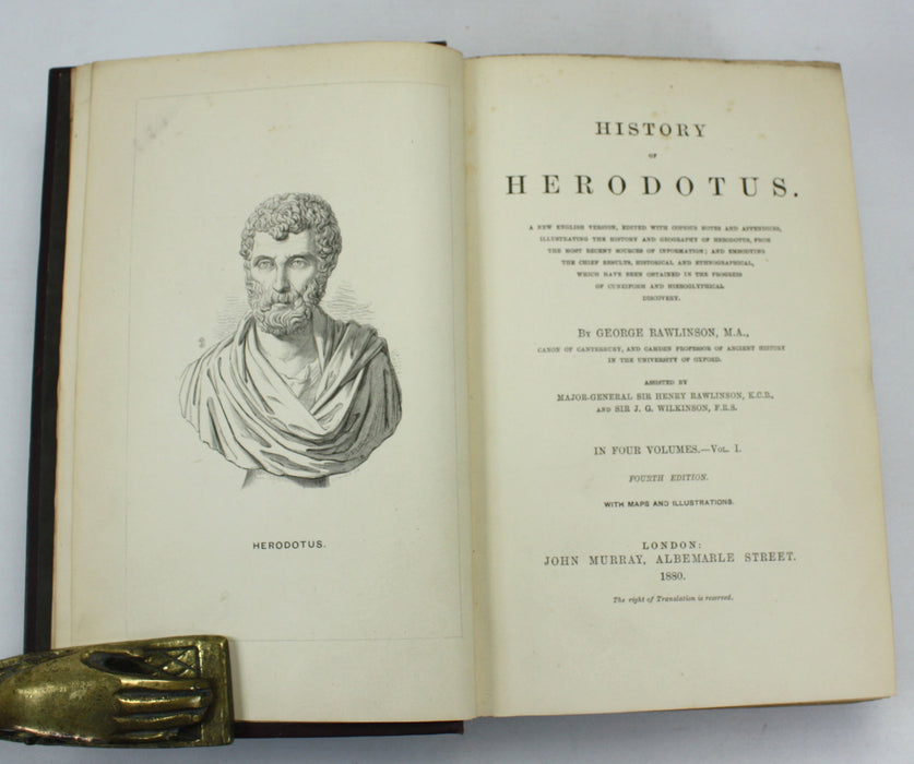 History of Herodotus, In Four Volumes, George Rawlinson, 1880, John Murray