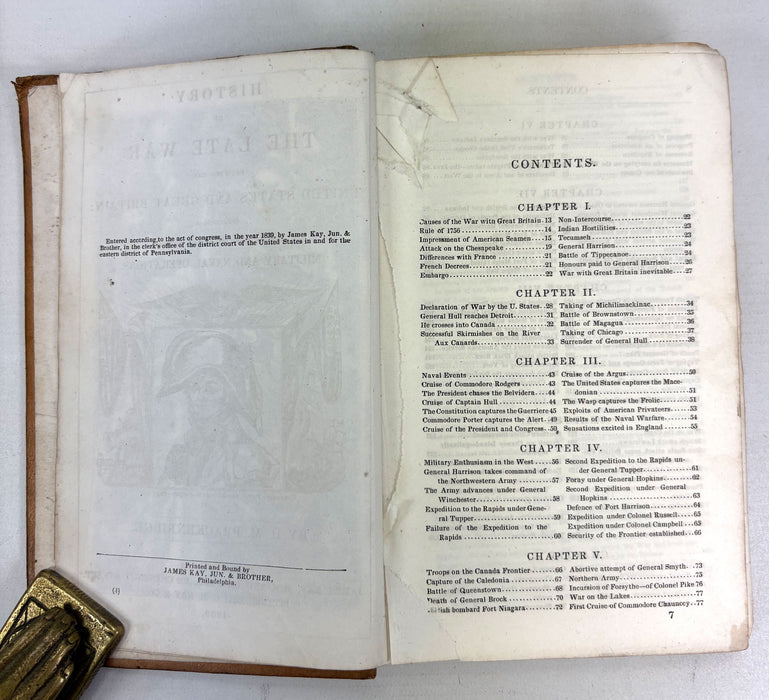 History of the Late War Between the United States and Great Britain, H.M. Brackenridge, 1839
