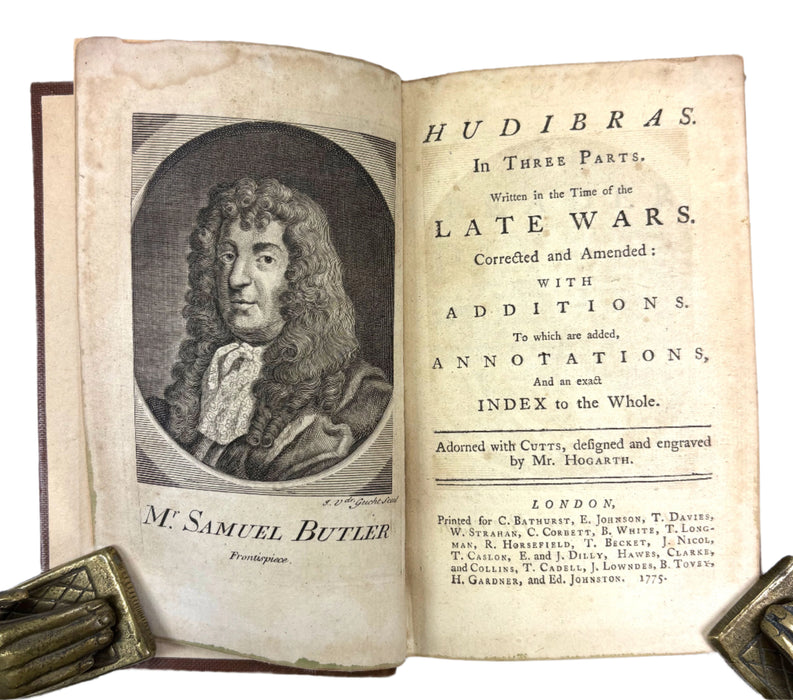 Hudibras in Three Parts, Samuel Butler, with illustrations by Hogarth, 1775
