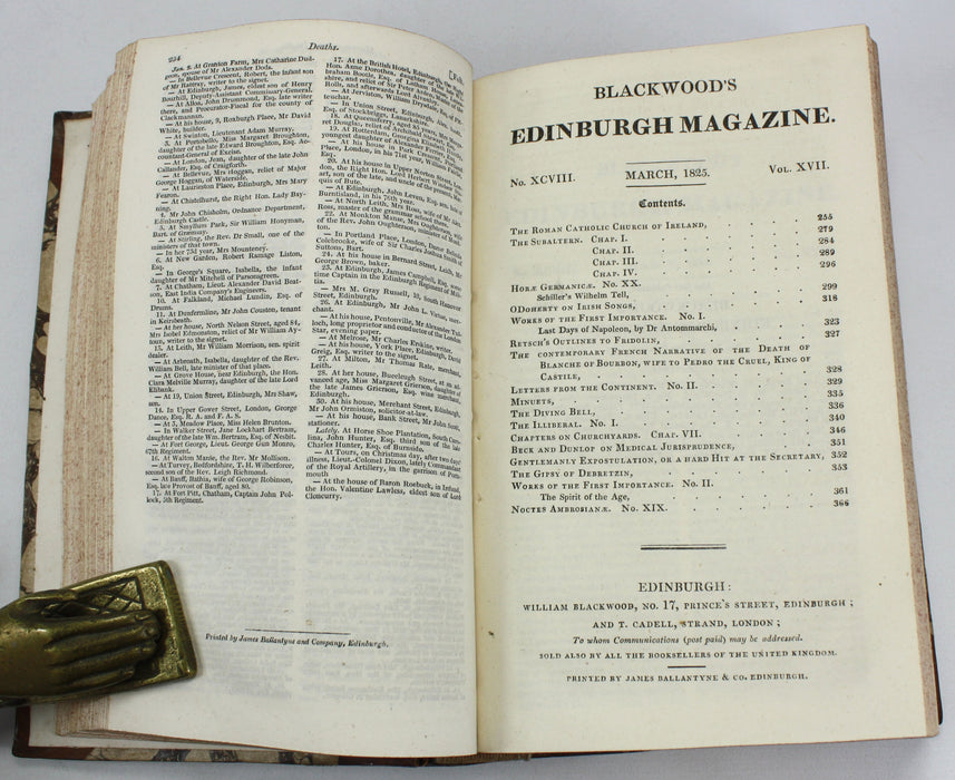Blackwood's Edinburgh Magazine 1823-1831, 14 Volume Set