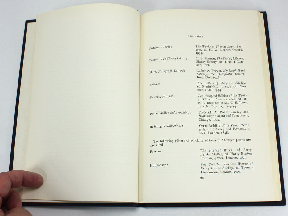 The Early Collected Editions of Shelley's Poems, Charles H. Taylor, Yale, 1958