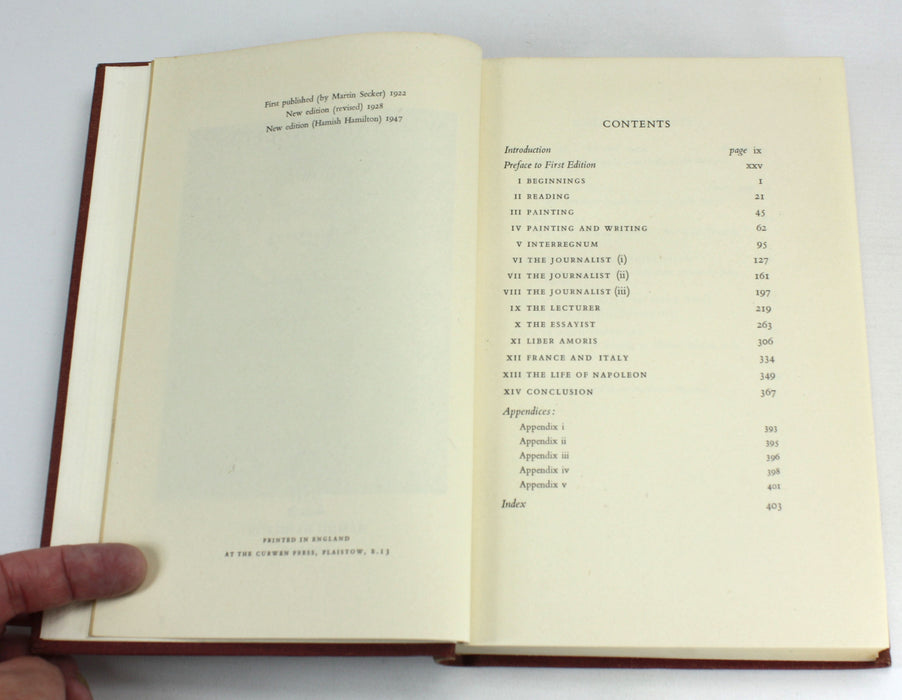 The Life of William Hazlitt, P.P. Howe, 1947