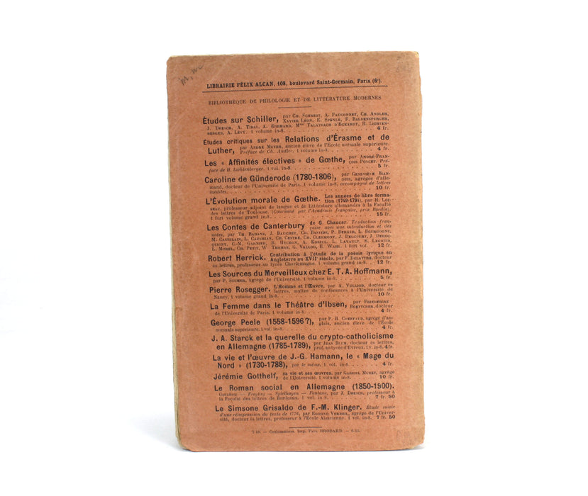 Les Chants des Grecs et le Philhellenisme de Wilhelm Muller, par Gaston Caminade, Felix Alcan, 1913
