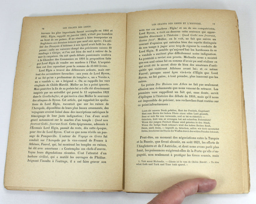 Les Chants des Grecs et le Philhellenisme de Wilhelm Muller, par Gaston Caminade, Felix Alcan, 1913