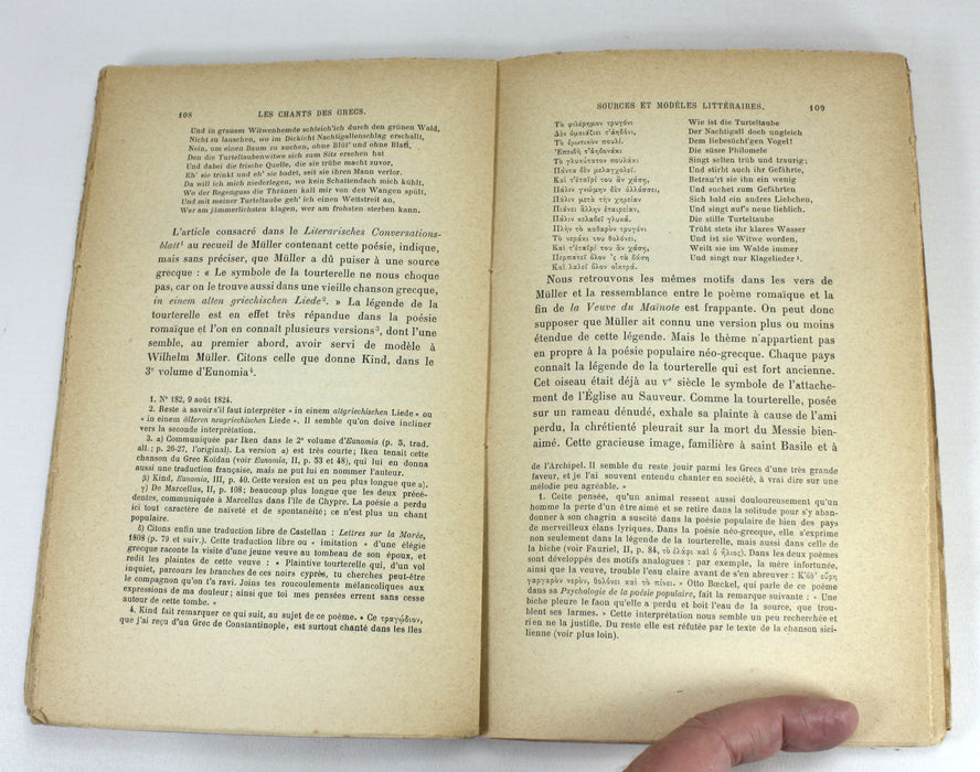 Les Chants des Grecs et le Philhellenisme de Wilhelm Muller, par Gaston Caminade, Felix Alcan, 1913