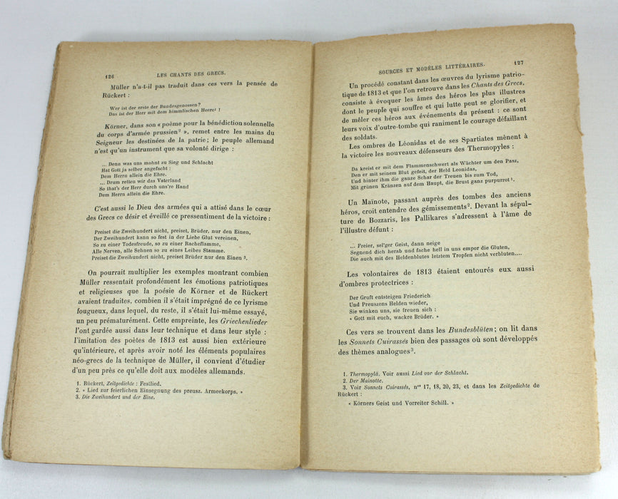 Les Chants des Grecs et le Philhellenisme de Wilhelm Muller, par Gaston Caminade, Felix Alcan, 1913