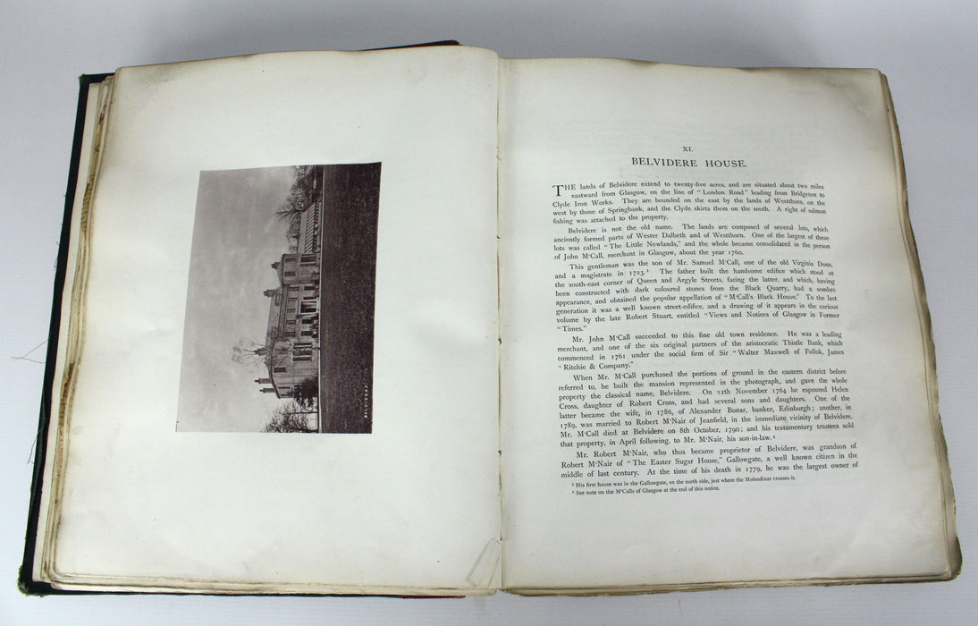 The Old Country Houses of the Old Glasgow Gentry, Illustrated by Permanent Photographs by Annan, Limited edition 1878.