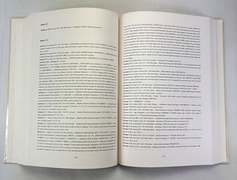Index of Japanese Swordsmiths, Markus Sesko, 2 Volumes complete, 2012