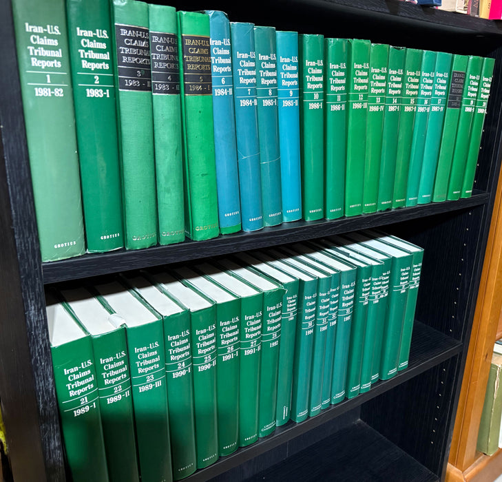 Iran-United States Claims Tribunal; Volumes 1-38 unbroken run, 1981-2009, Groitius Publications, Cambridge