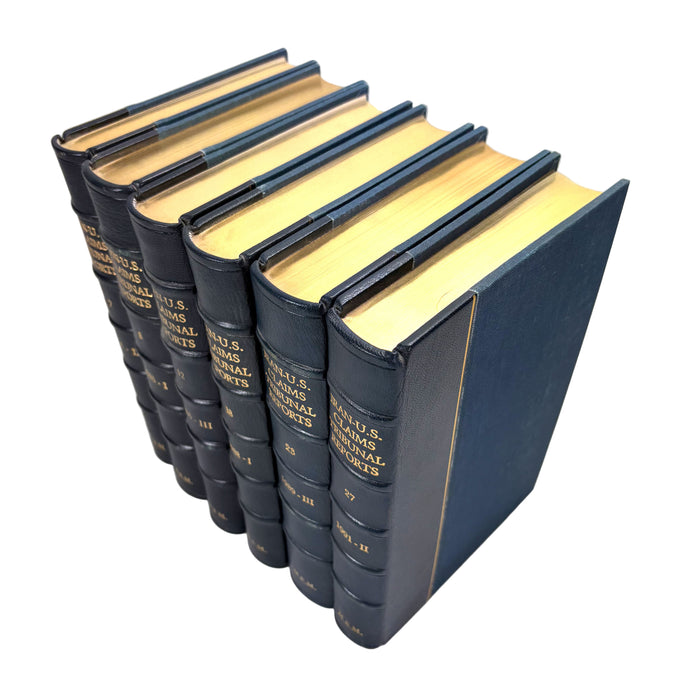 Iran-United States Claims Tribunal; Volumes 7-27 unbroken run, 1984-1991, in half leather custom binding, Groitius Publications, Cambridge