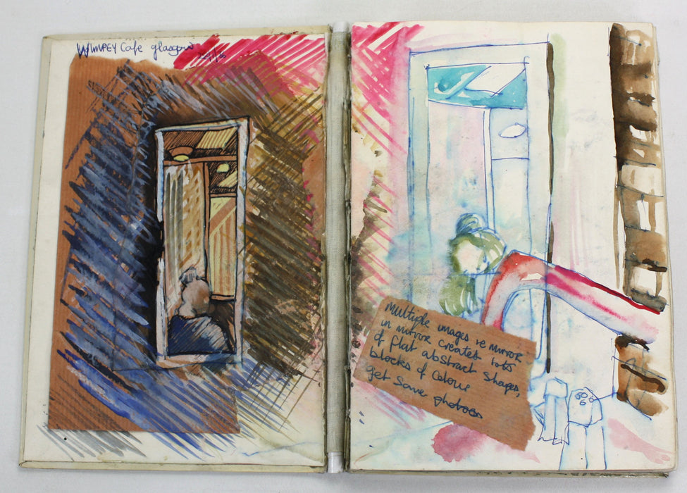 James O'Dea (now Jamie O'Dea); Artist's Studio books, Set of 3, 1980s. Over 300 Pages of Original artwork.