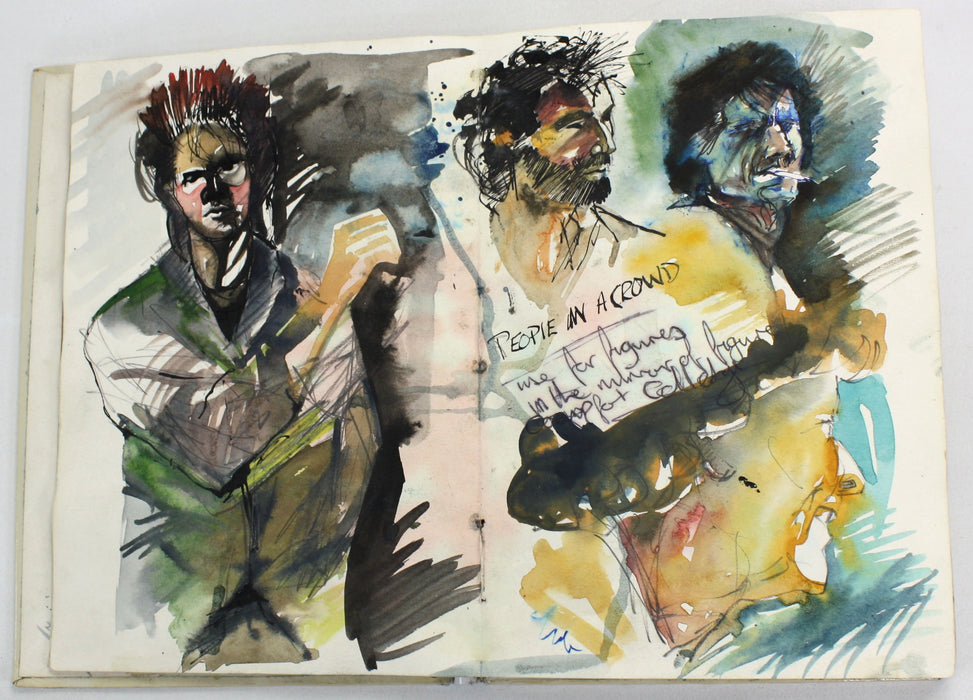 James O'Dea (now Jamie O'Dea); Artist's Studio books, Set of 3, 1980s. Over 300 Pages of Original artwork.