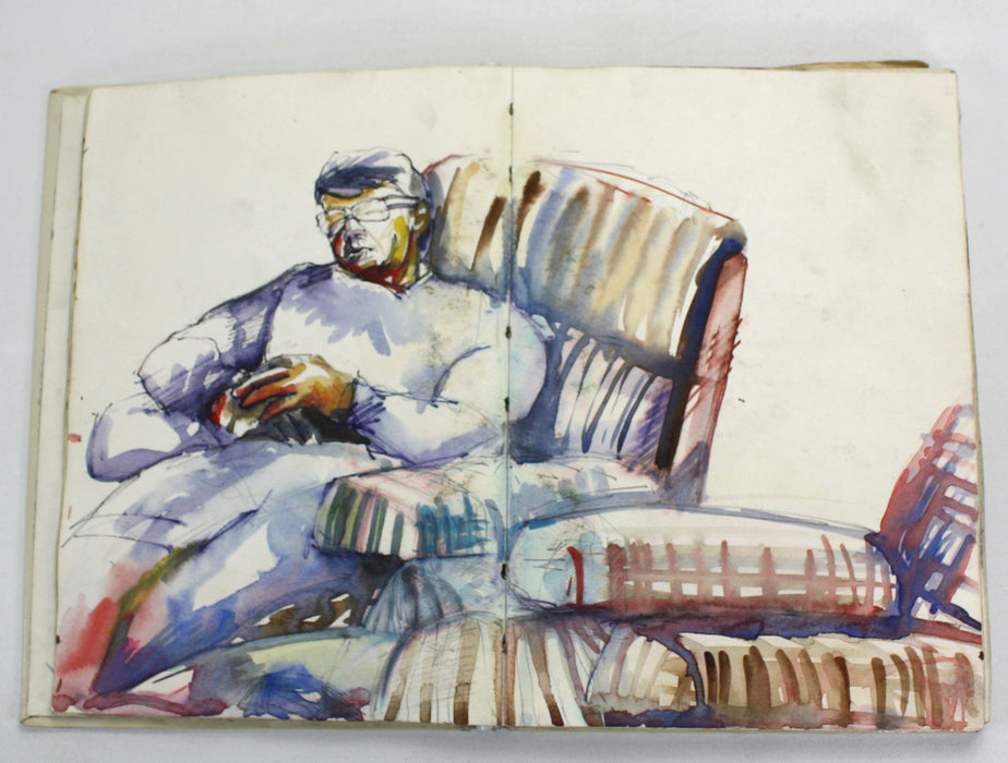 James O'Dea (now Jamie O'Dea); Artist's Studio books, Set of 3, 1980s. Over 300 Pages of Original artwork.