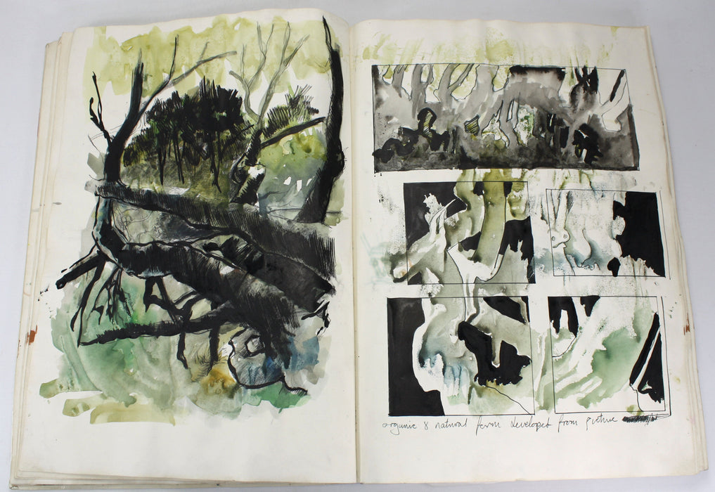 James O'Dea (now Jamie O'Dea); Artist's Studio books, Set of 3, 1980s. Over 300 Pages of Original artwork.