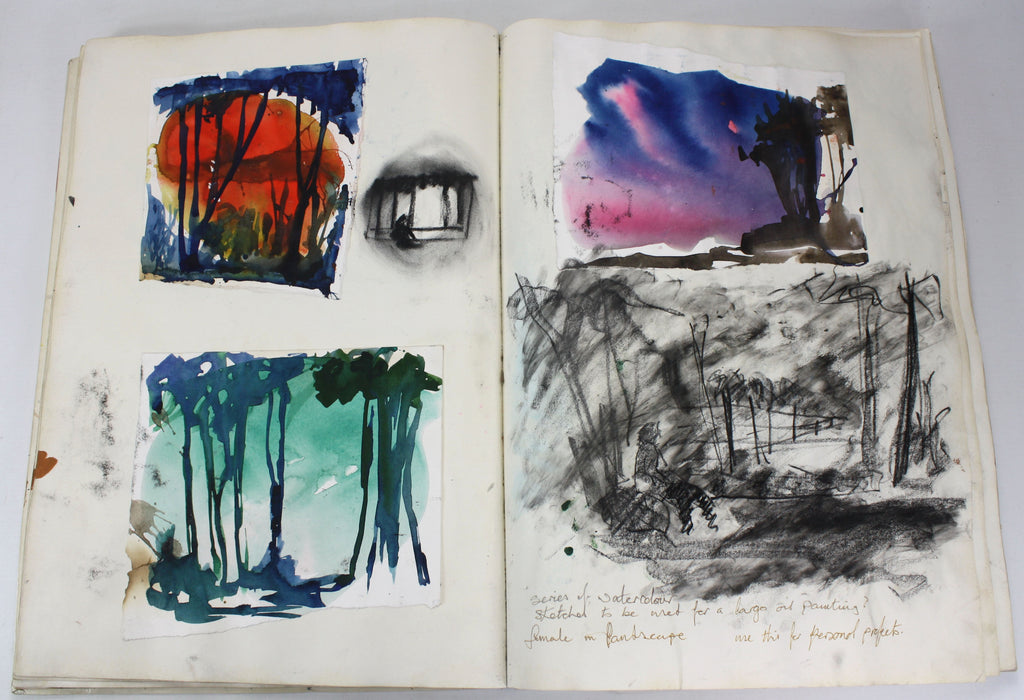 James O'Dea (now Jamie O'Dea); Artist's Studio books, Set of 3, 1980s. Over 300 Pages of Original artwork.