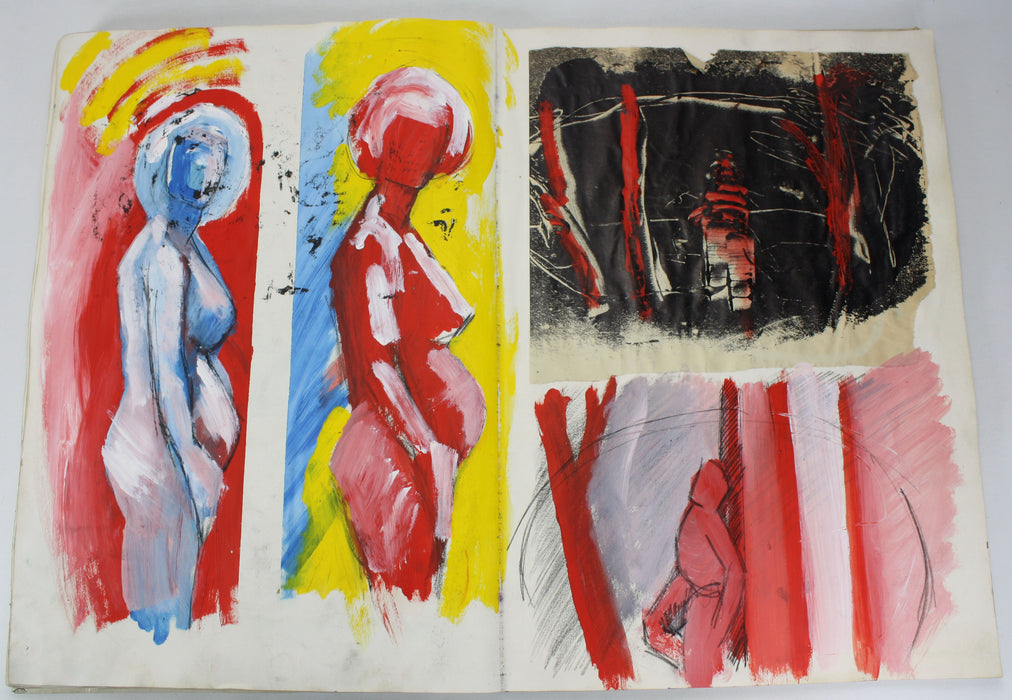 James O'Dea (now Jamie O'Dea); Artist's Studio books, Set of 3, 1980s. Over 300 Pages of Original artwork.