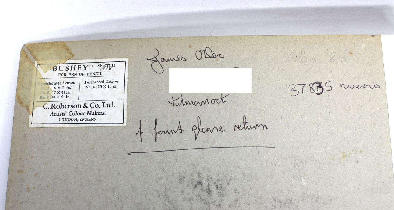 James O'Dea (now Jamie O'Dea); Artist's Studio books, Set of 3, 1980s. Over 300 Pages of Original artwork.