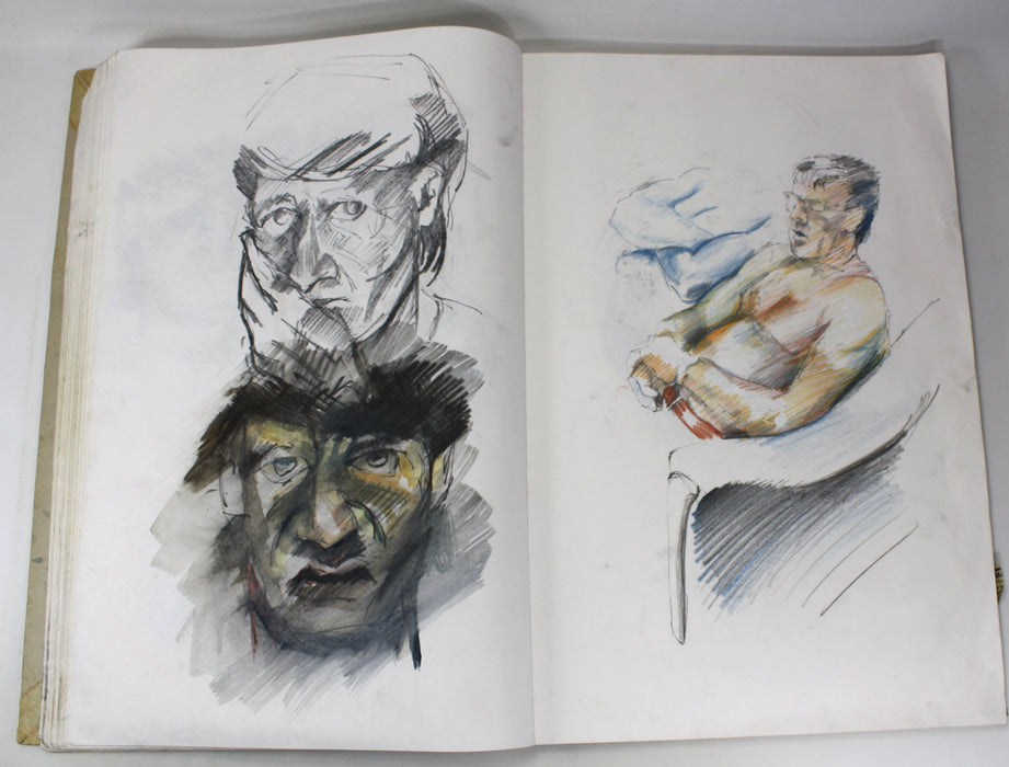 James O'Dea (now Jamie O'Dea); Artist's Studio books, Set of 3, 1980s. Over 300 Pages of Original artwork.
