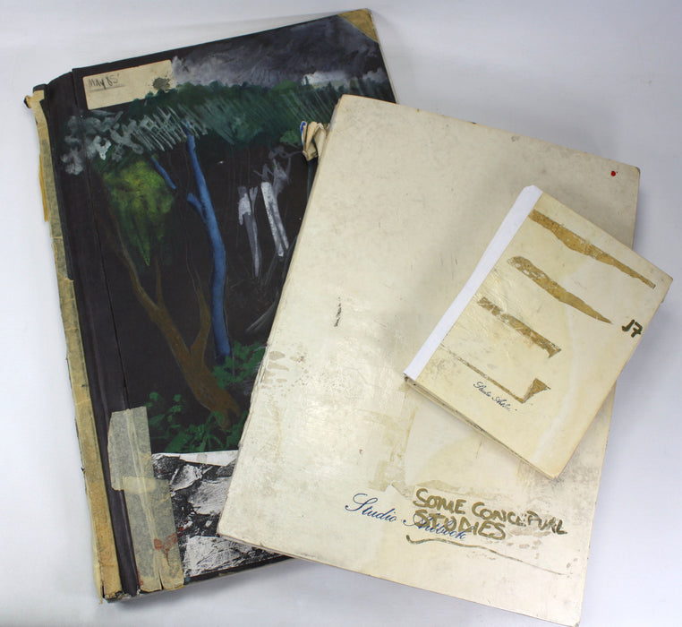 James O'Dea (now Jamie O'Dea); Artist's Studio books, Set of 3, 1980s. Over 300 Pages of Original artwork.