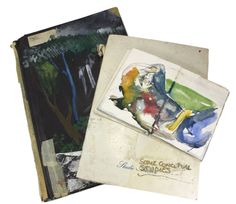James O'Dea (now Jamie O'Dea); Artist's Studio books, Set of 3, 1980s. Over 300 Pages of Original artwork.