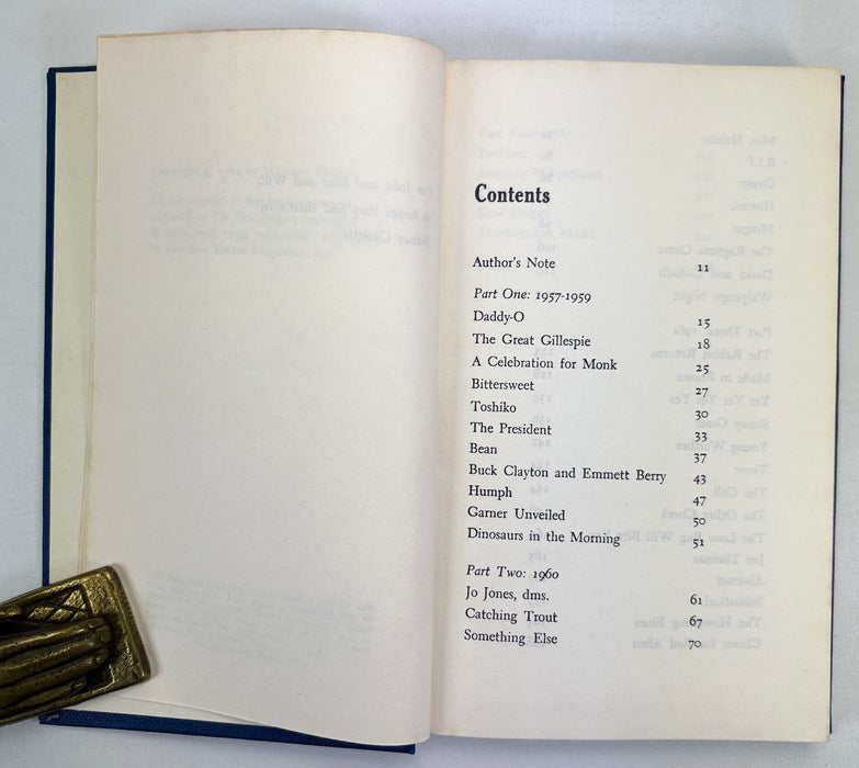 Jazz Book Club; Dinosaurs in the Morning, Whitney Balliett, 1965