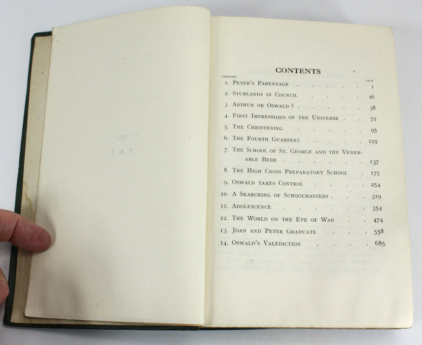 Joan and Peter; The Story of an Education, H.G. Wells, 1918, first edition