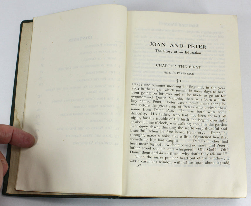 Joan and Peter; The Story of an Education, H.G. Wells, 1918, first edition