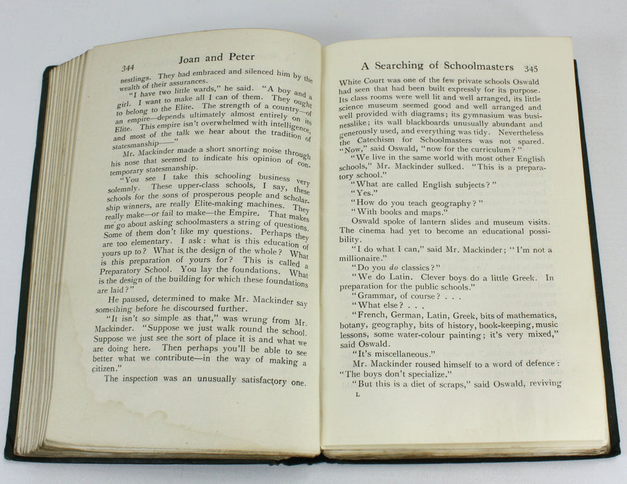 Joan and Peter; The Story of an Education, H.G. Wells, 1918, first edition