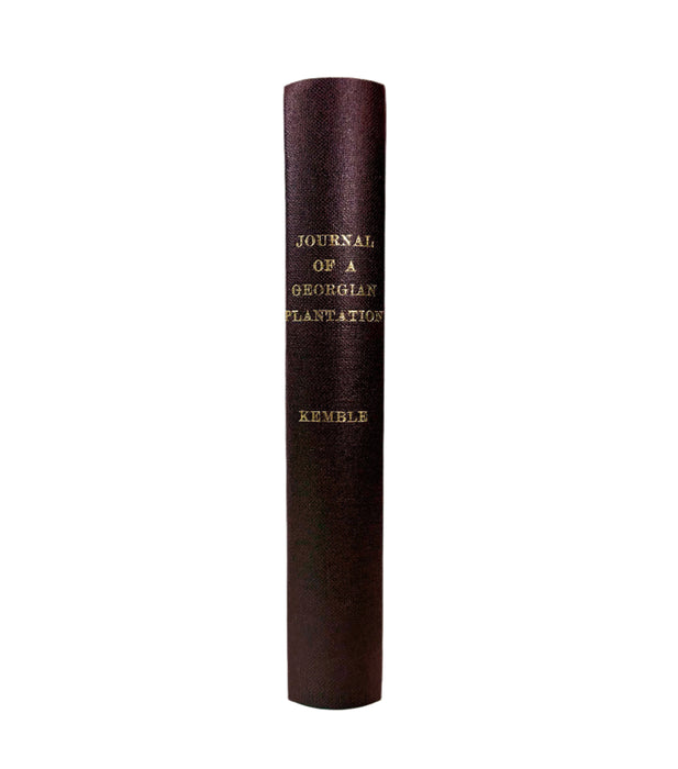 Journal of a Residence on a Georgian Plantation in 1838-1839, Frances Anne Kemble, 1863