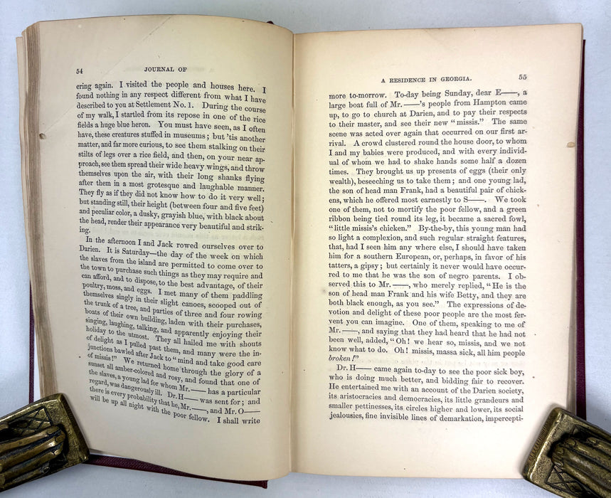 Journal of a Residence on a Georgian Plantation in 1838-1839, Frances Anne Kemble, 1863