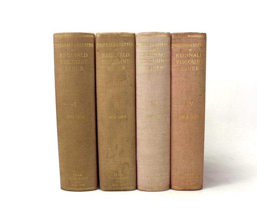 Journals and Letters of Reginald Viscount Esher, Maurice V. Brett, 4 Volumes complete, 1934-1938