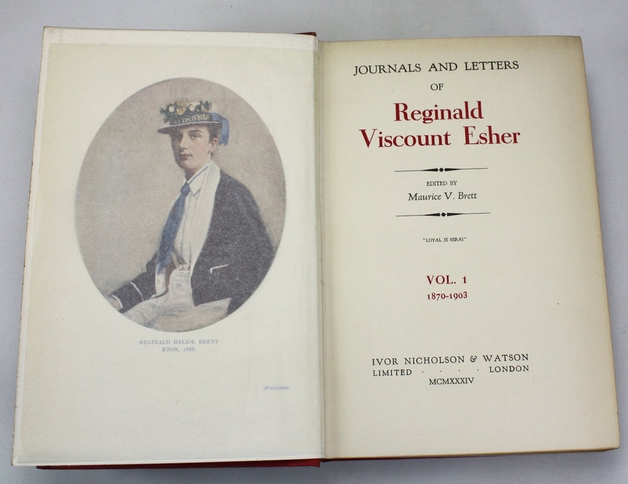 Journals and Letters of Reginald Viscount Esher, Maurice V. Brett, 4 Volumes complete, 1934-1938