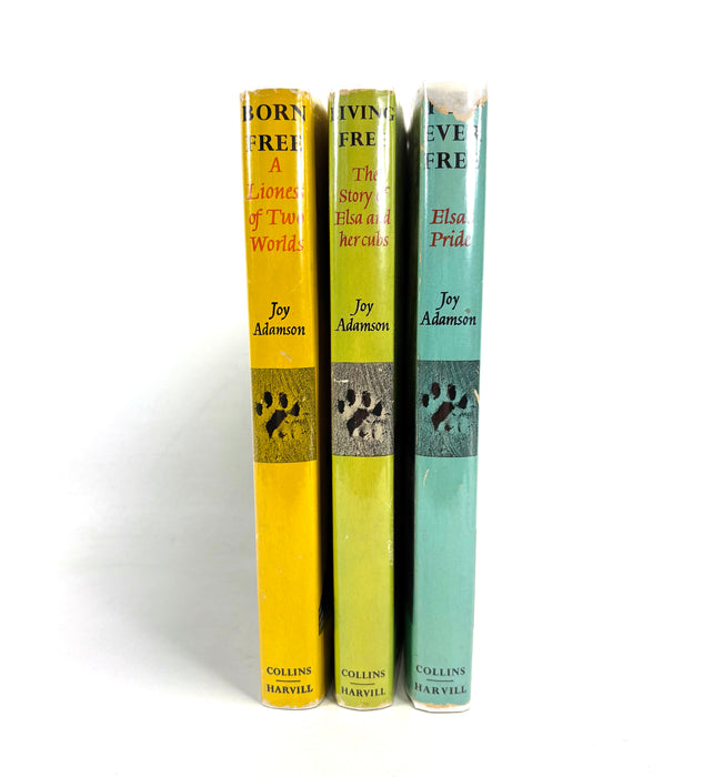 Joy Adamson; Born Free, Living Free, & Forever Free, 1960-1962, Complete Set