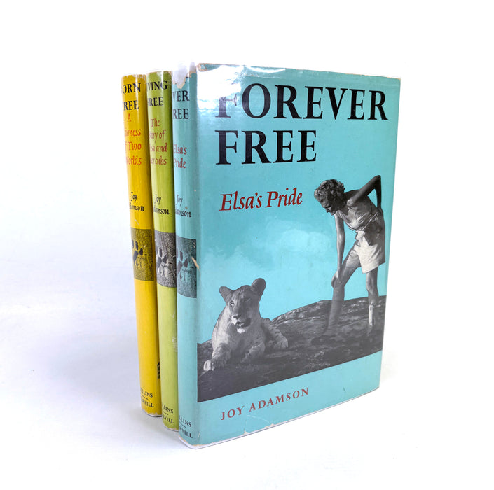 Joy Adamson; Born Free, Living Free, & Forever Free, 1960-1962, Complete Set