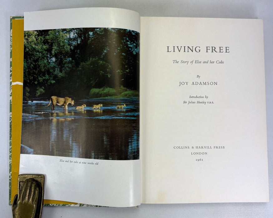 Joy Adamson; Born Free, Living Free, & Forever Free, 1960-1962, Complete Set