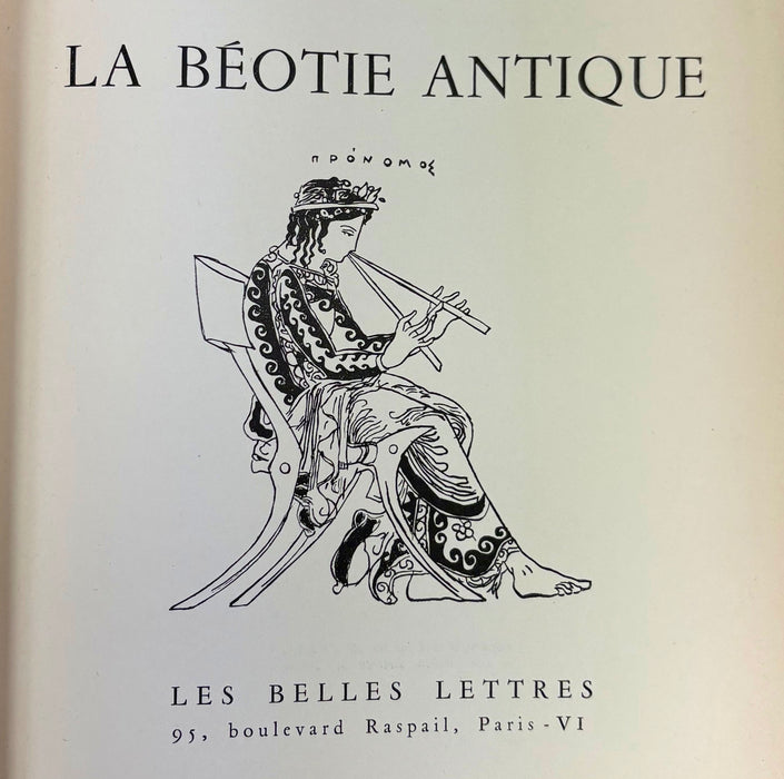 La Béotie Antique, Pierre Guillon, Les Belles Lettres, Paris, 1948