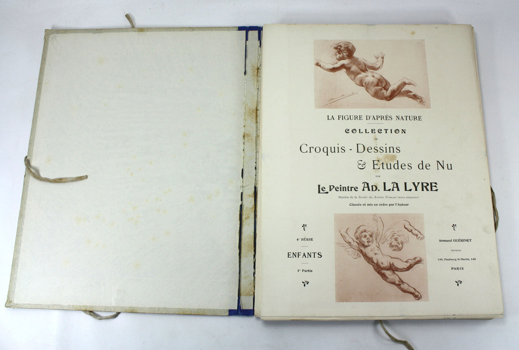 La Figure d'Apres Nature; Collection de Croquis-Dessins & Etudes de Nu par le Peinture, Ad. La Lyre, 4e Serie; Enfants, 1906