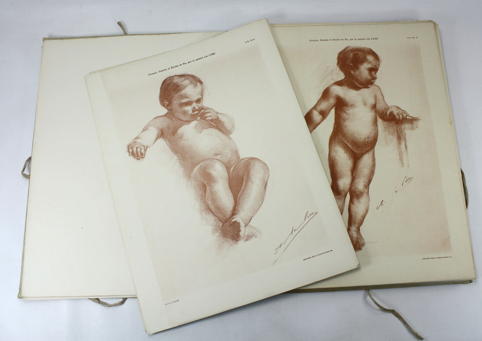 La Figure d'Apres Nature; Collection de Croquis-Dessins & Etudes de Nu par le Peinture, Ad. La Lyre, 4e Serie; Enfants, 1906