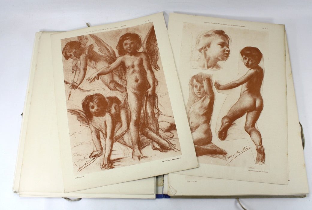 La Figure d'Apres Nature; Collection de Croquis-Dessins & Etudes de Nu par le Peinture, Ad. La Lyre, 4e Serie; Enfants, 1906