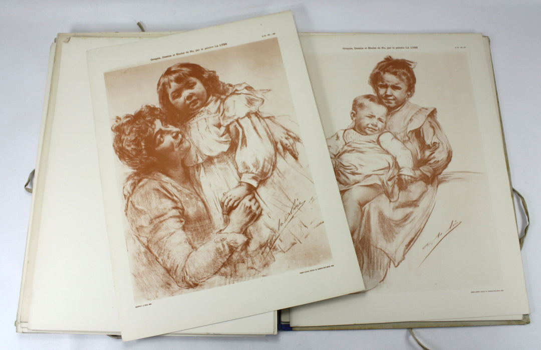La Figure d'Apres Nature; Collection de Croquis-Dessins & Etudes de Nu par le Peinture, Ad. La Lyre, 4e Serie; Enfants, 1906